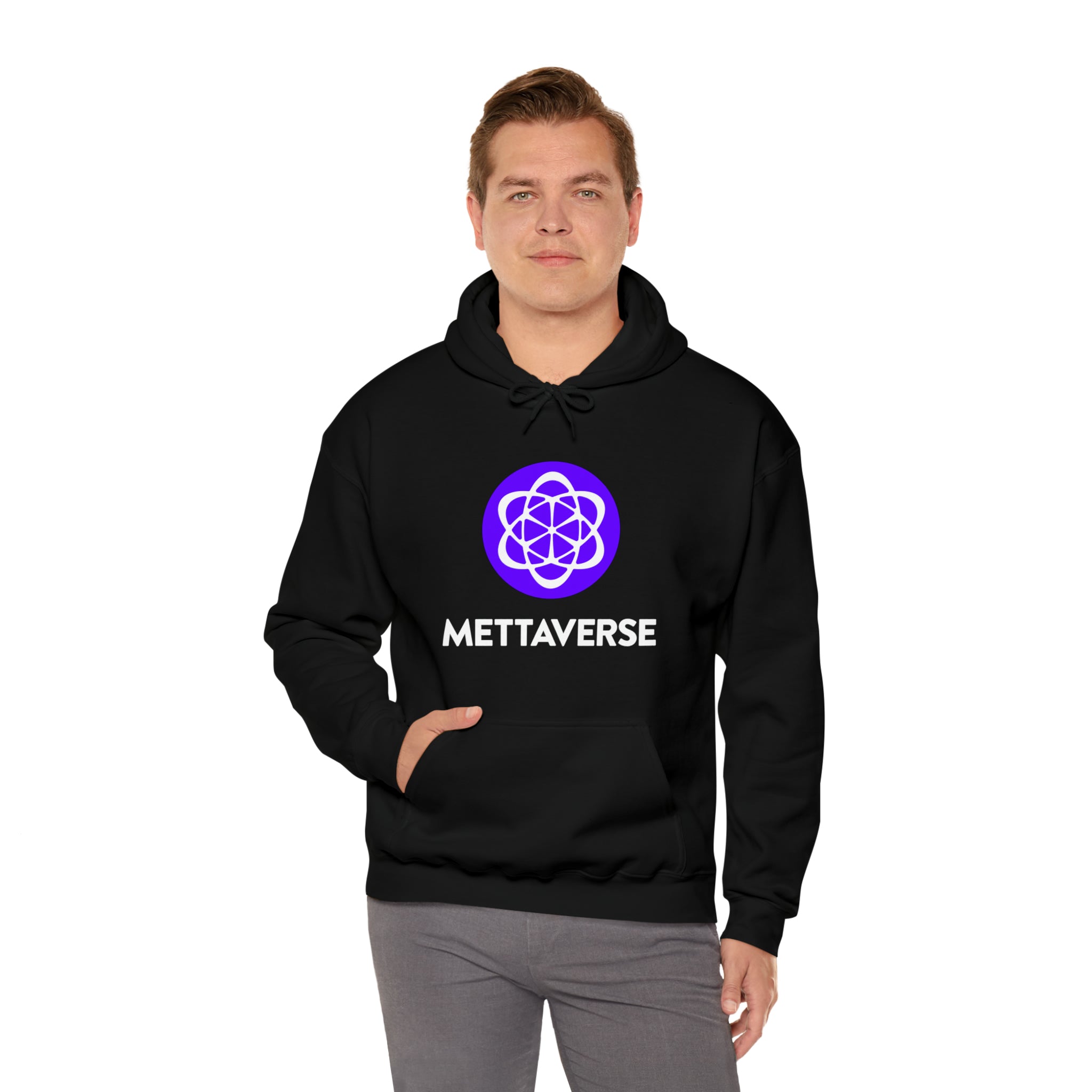 Mettaverse Logo - Unisex Heavy Blend™ Hooded Sweatshirt