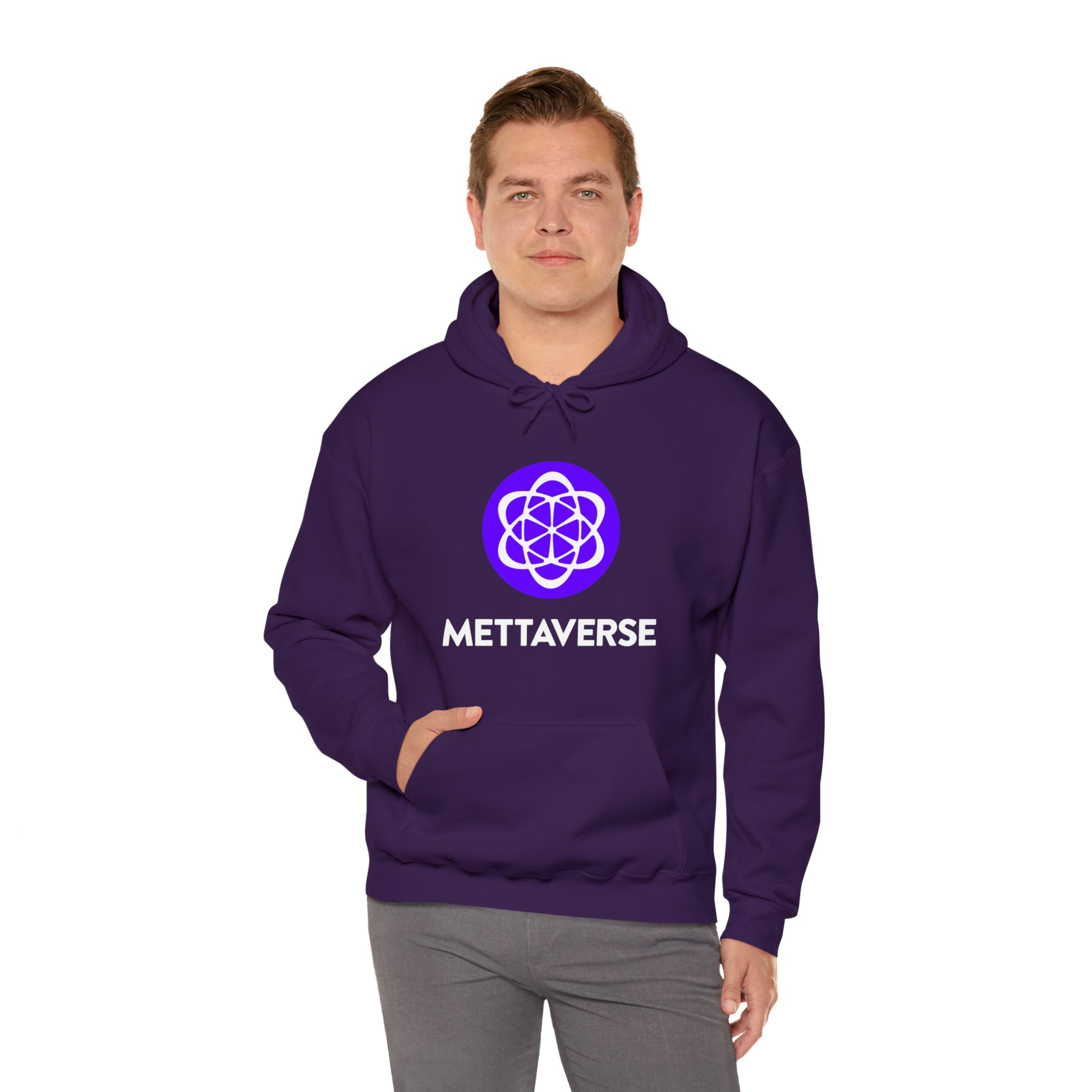 Mettaverse Logo - Unisex Heavy Blend™ Hooded Sweatshirt