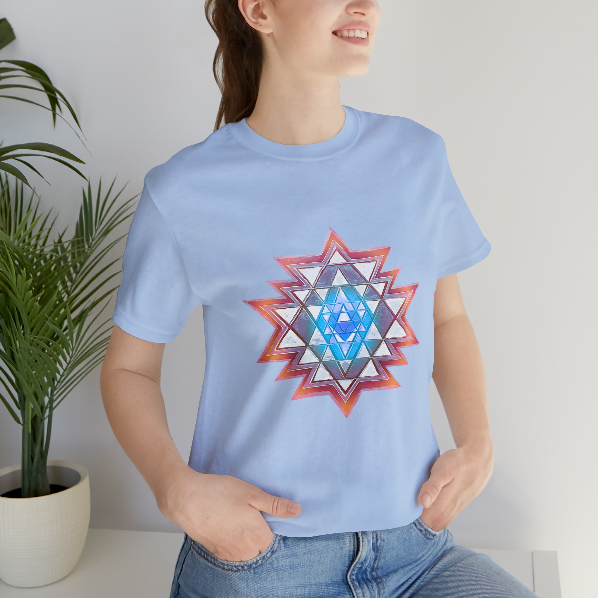 Sri Yantra - Unisex Jersey Short Sleeve Tee