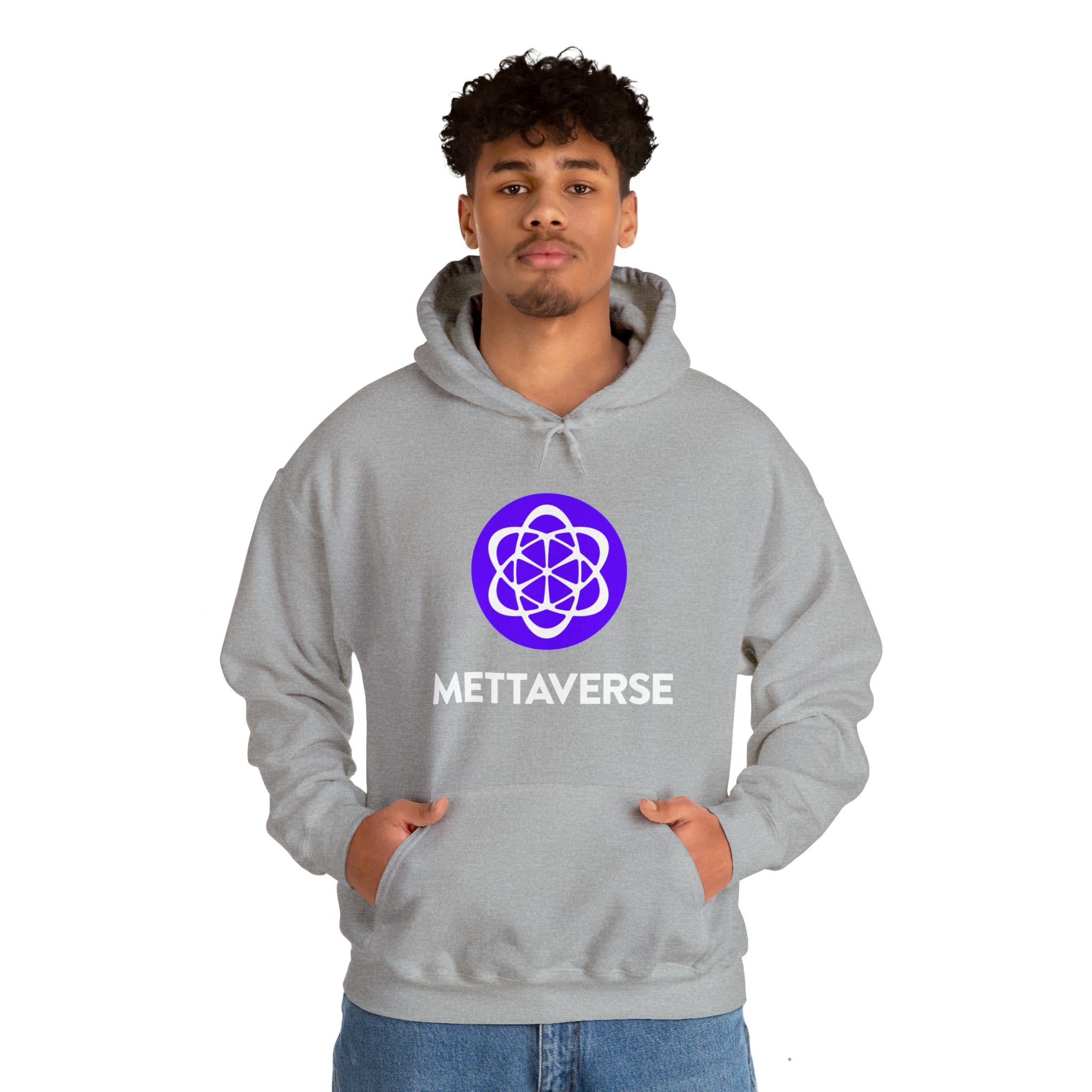 Mettaverse Logo - Unisex Heavy Blend™ Hooded Sweatshirt